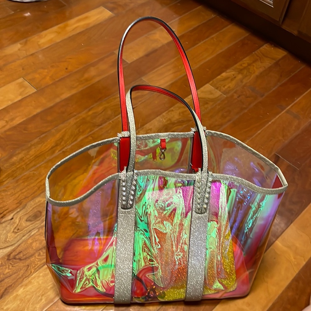 Iridescent large cabata bag